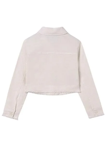 Cazadora Mayoral Sarga Beige Para Niña