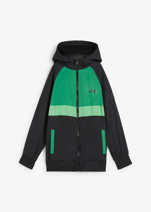 CAZADORA NEGROVERDEVERDE VIBRANTE ESTAMPADO
