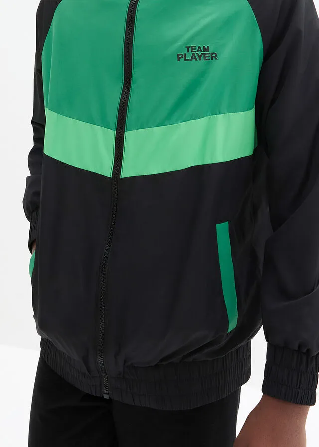 CAZADORA NEGROVERDEVERDE VIBRANTE ESTAMPADO