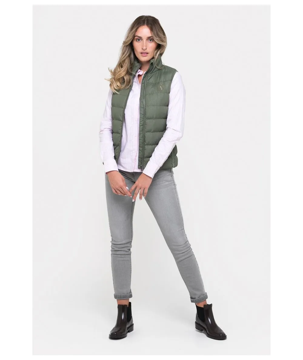 Chaleco acolchado modelo escudo kaki