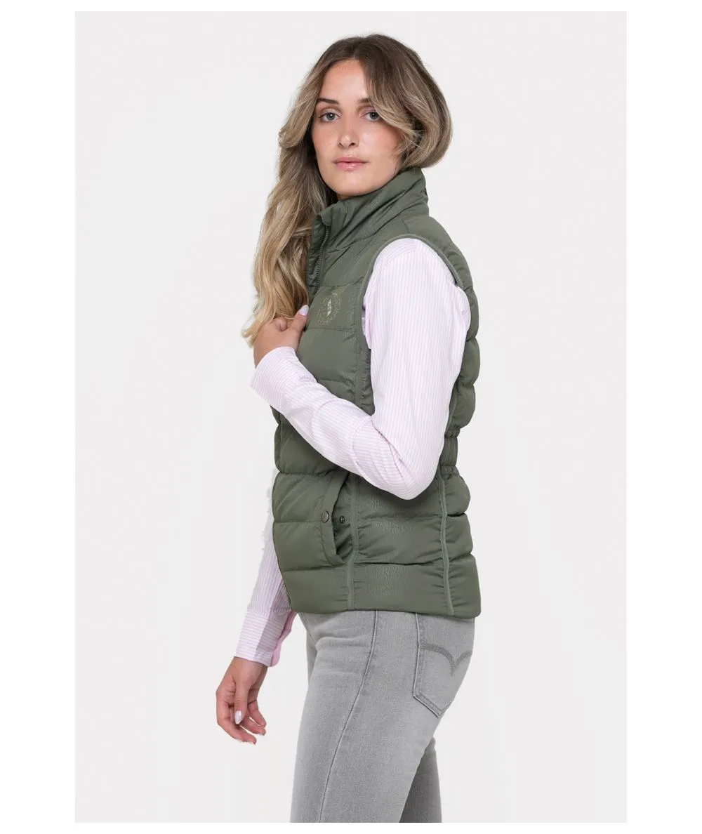 Chaleco acolchado modelo escudo kaki