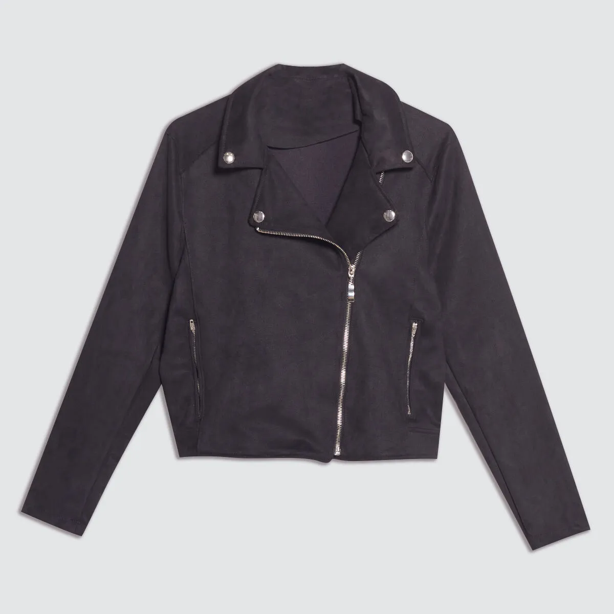 Chaqueta Tipo Biker en Suede
