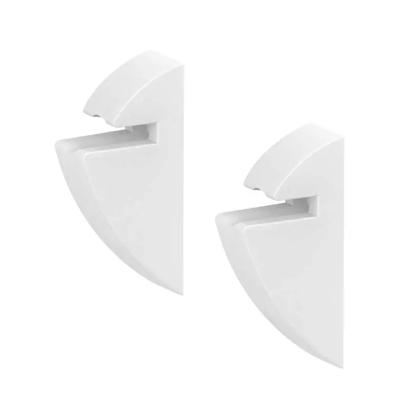 Clips Para Repisa Cristal 6 mm Attika 40001609 Blanco