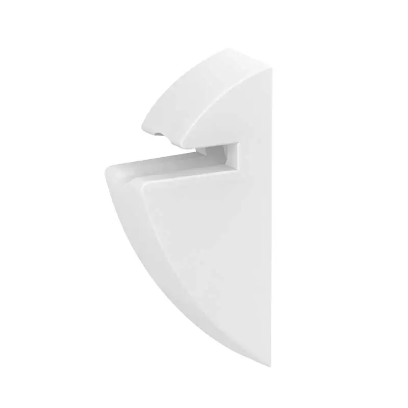 Clips Para Repisa Cristal 6 mm Attika 40001609 Blanco