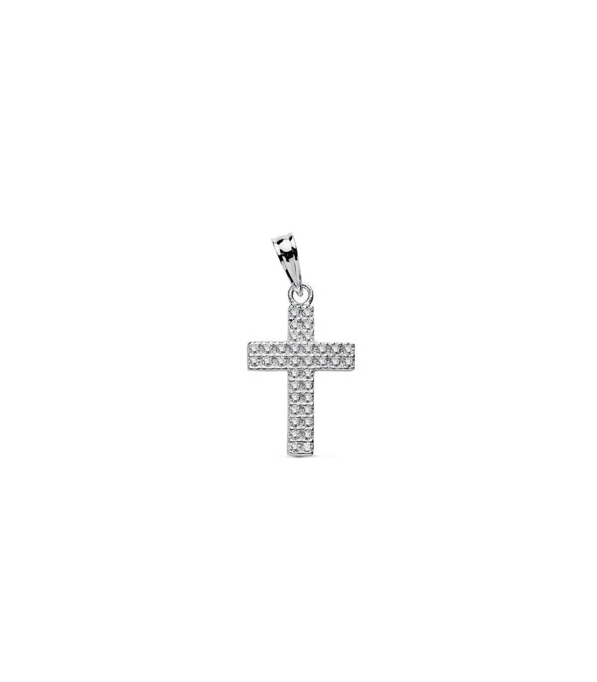 Colgante cruz 18 Ktes 20 mm.