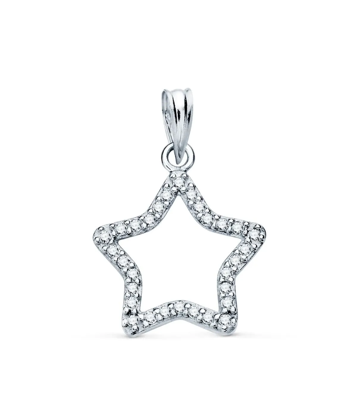 Colgante estrella 18 Ktes