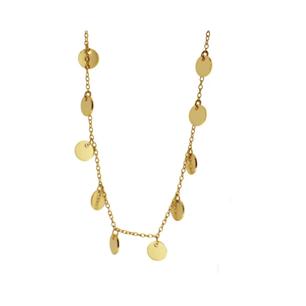 Collar 10 Chapitas Oro