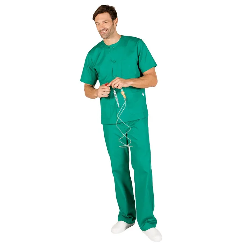 CONJUNTO COMPLETO ENFERMERíA VERDE CON BOTONES  GARY'S