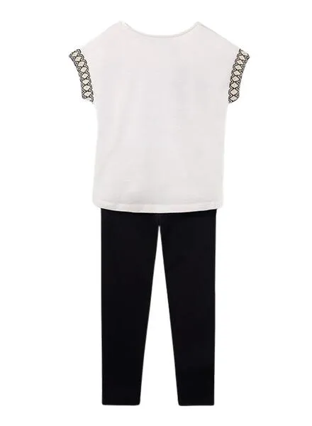 Conjunto Mayoral 2 Piezas Leggings Negro Para Niña