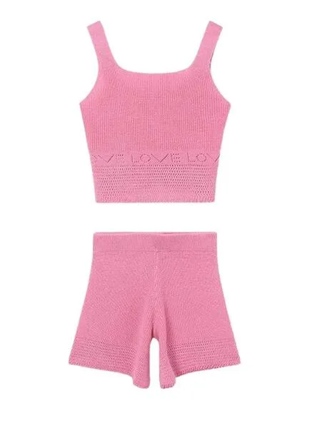 Conjunto Mayoral Tricot Rosa para Niña