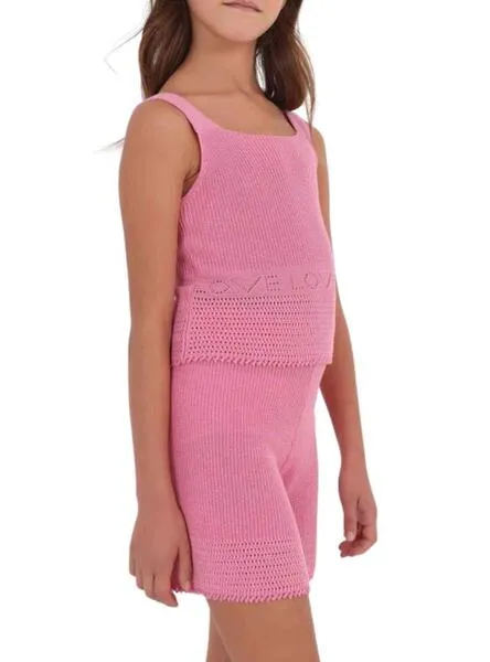Conjunto Mayoral Tricot Rosa para Niña