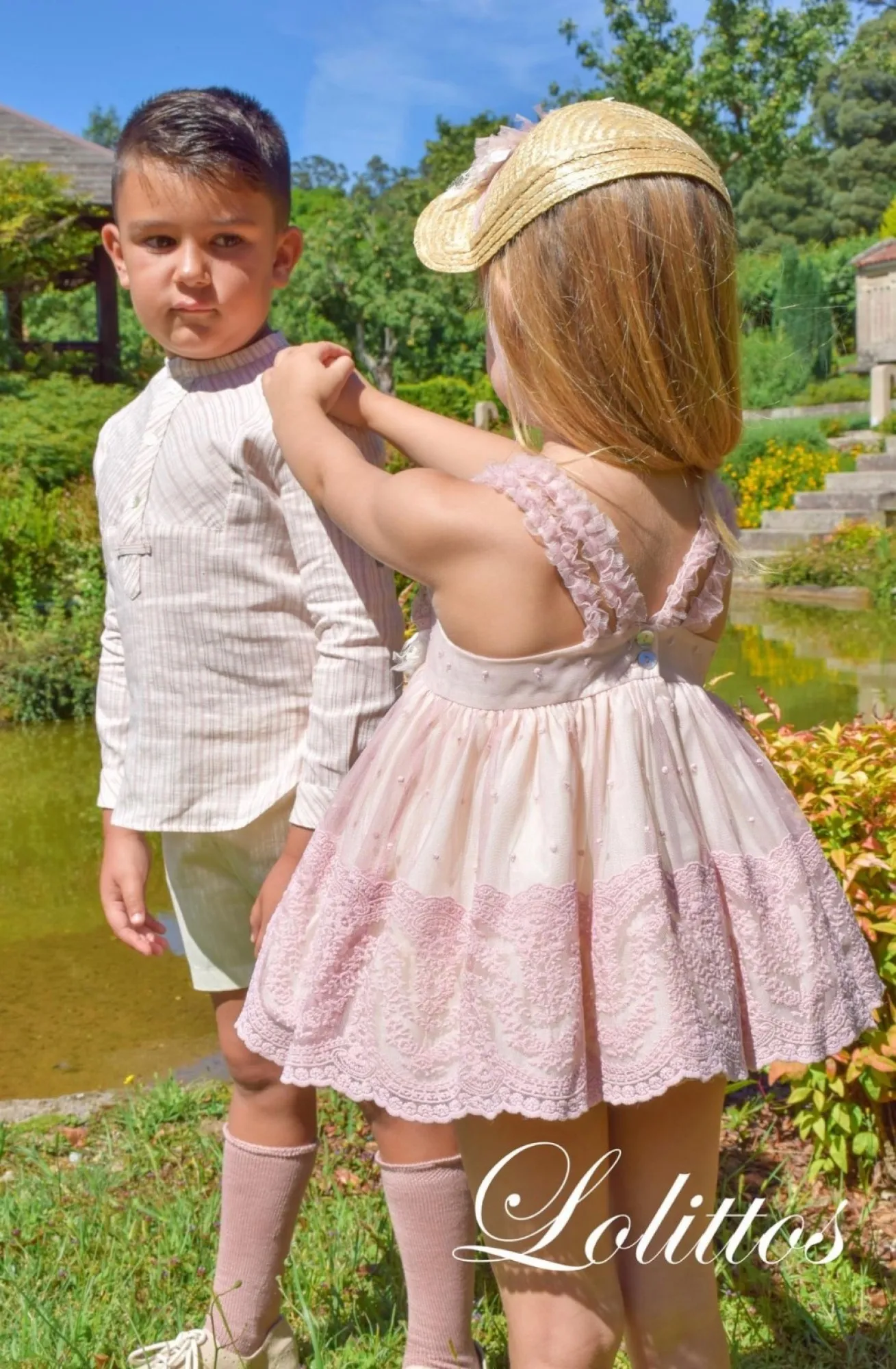 Conjunto para niña tres piezas Colección Rose de Lolittos