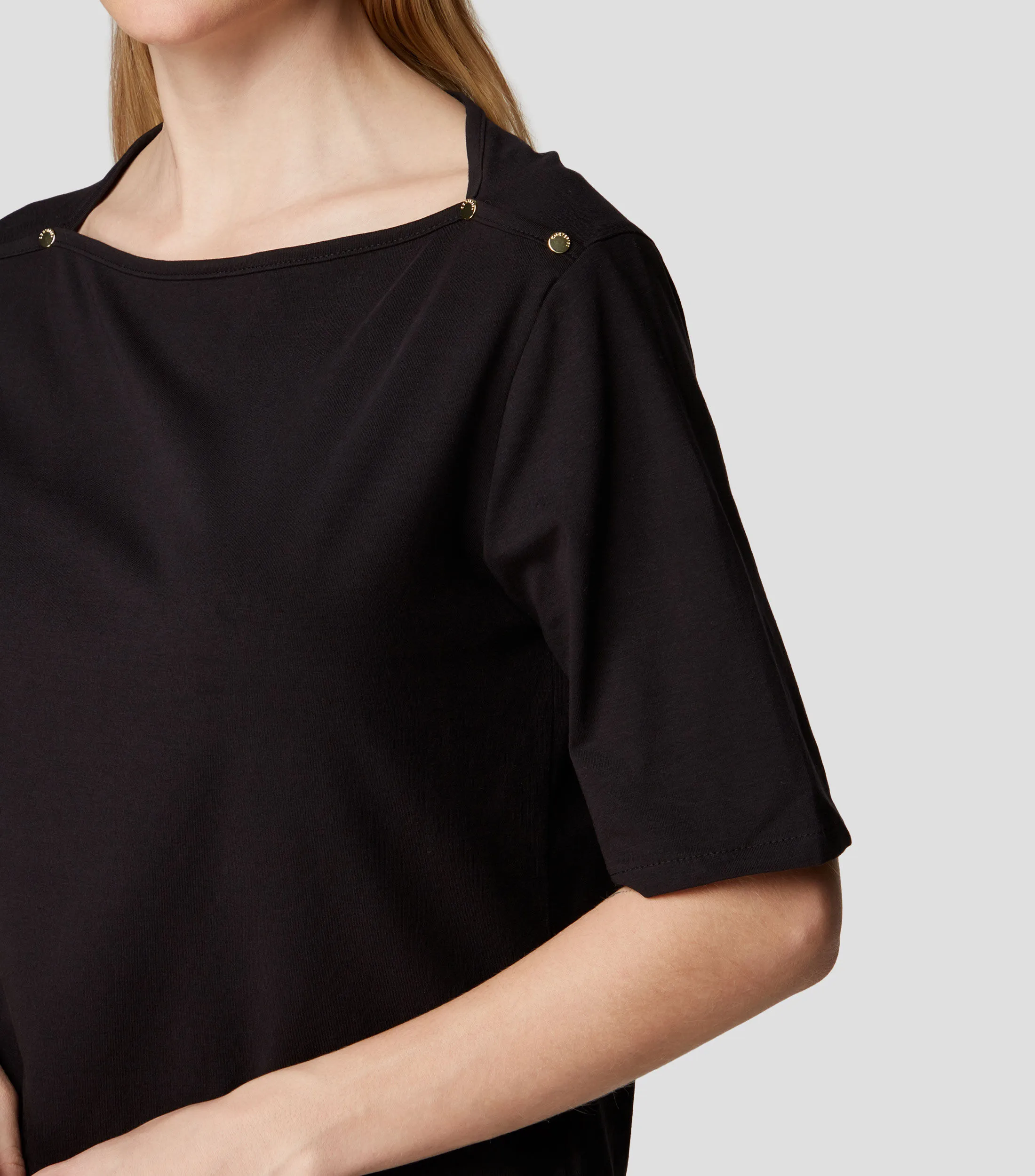 Cortefiel Playera Cuello Redondo Manga Corta Mujer