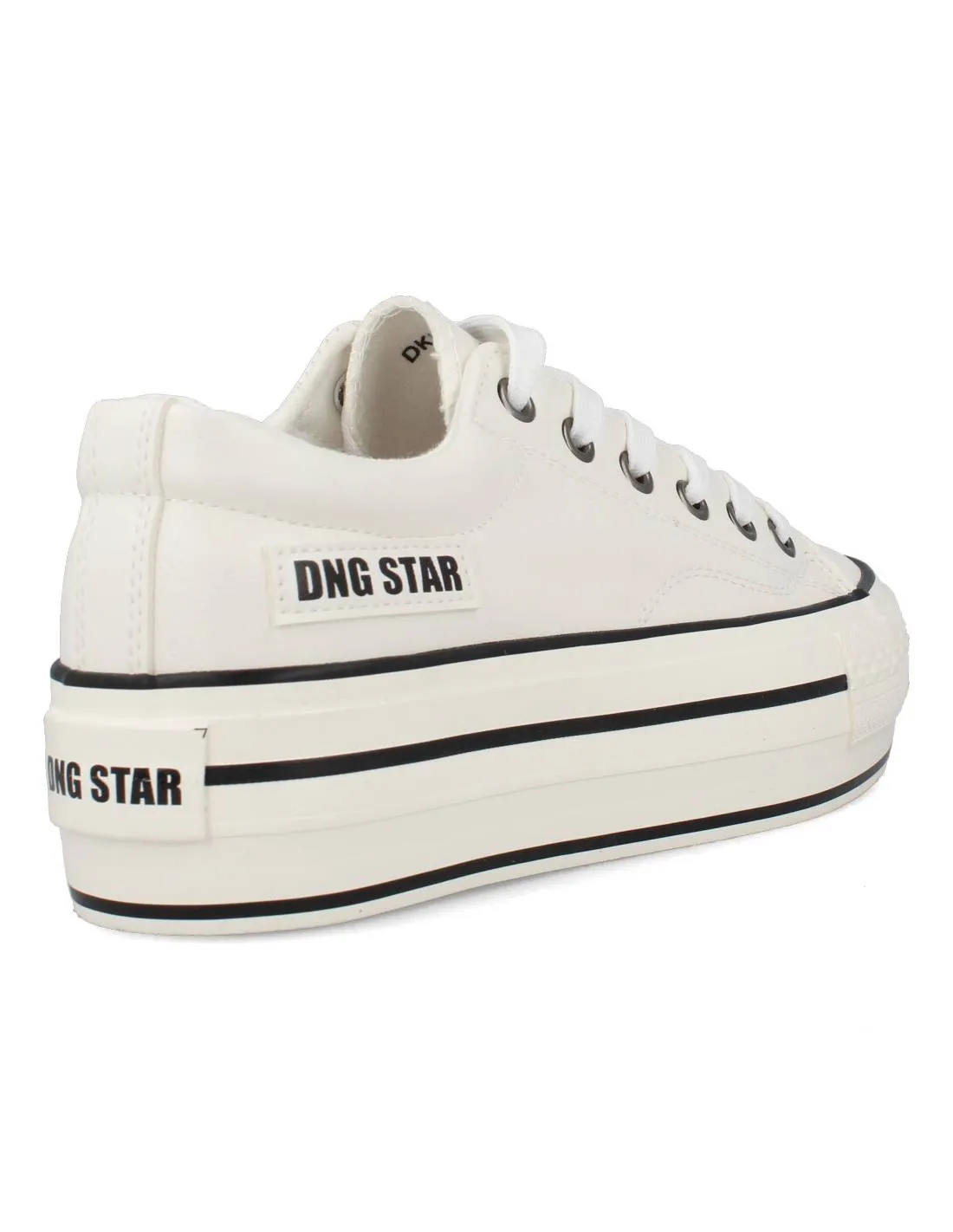 D'ANGELA  DEPORTIVA CASUAL PLATAFORMA NAPA BLANCO