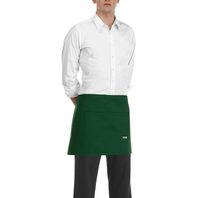 DELANTAL CAMARERO BARMAN COLOR VERDE BOTELLA  EGOCHEF
