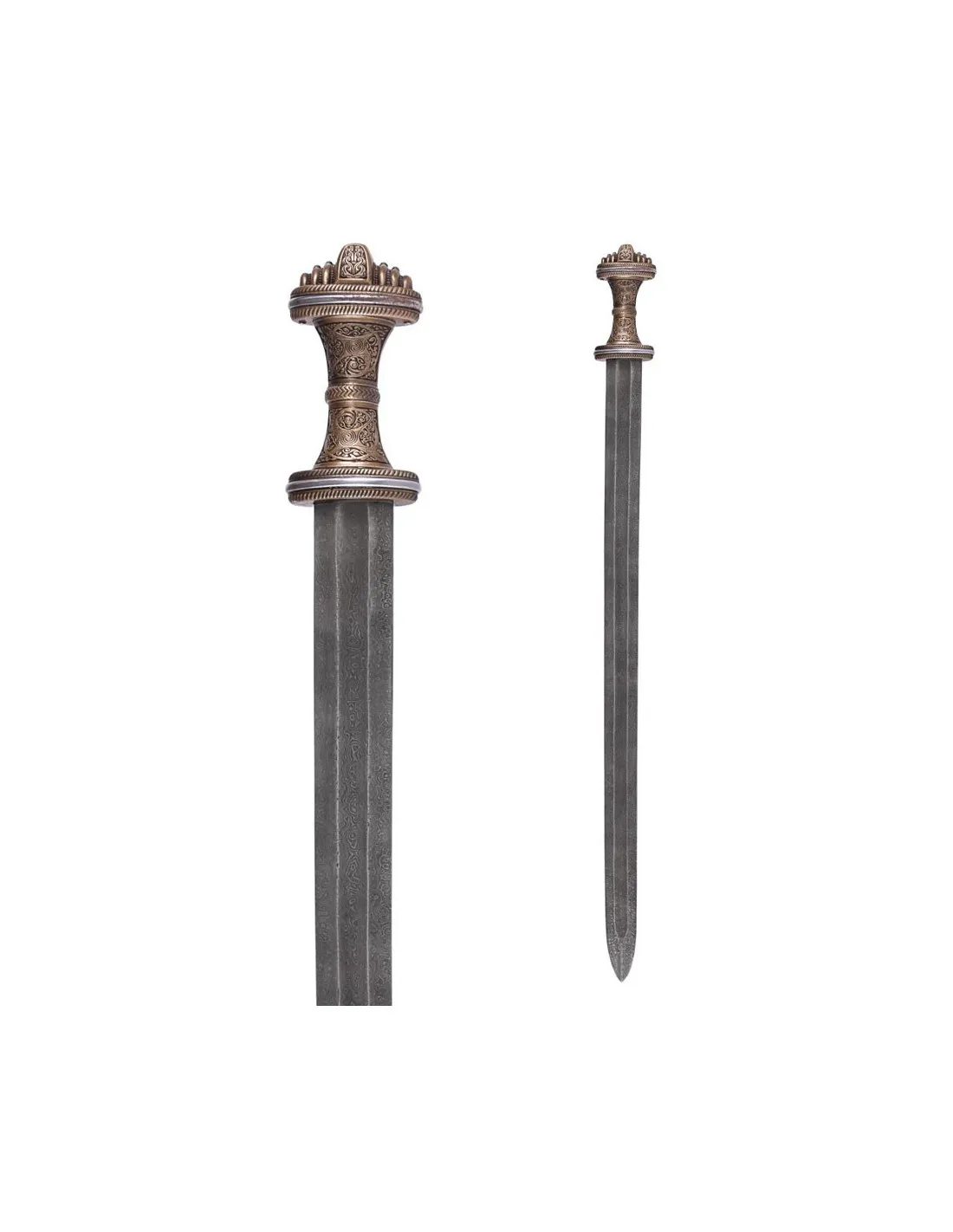 Espada AngloSajona Fetter Lane, s. VIII, Acero Damasco