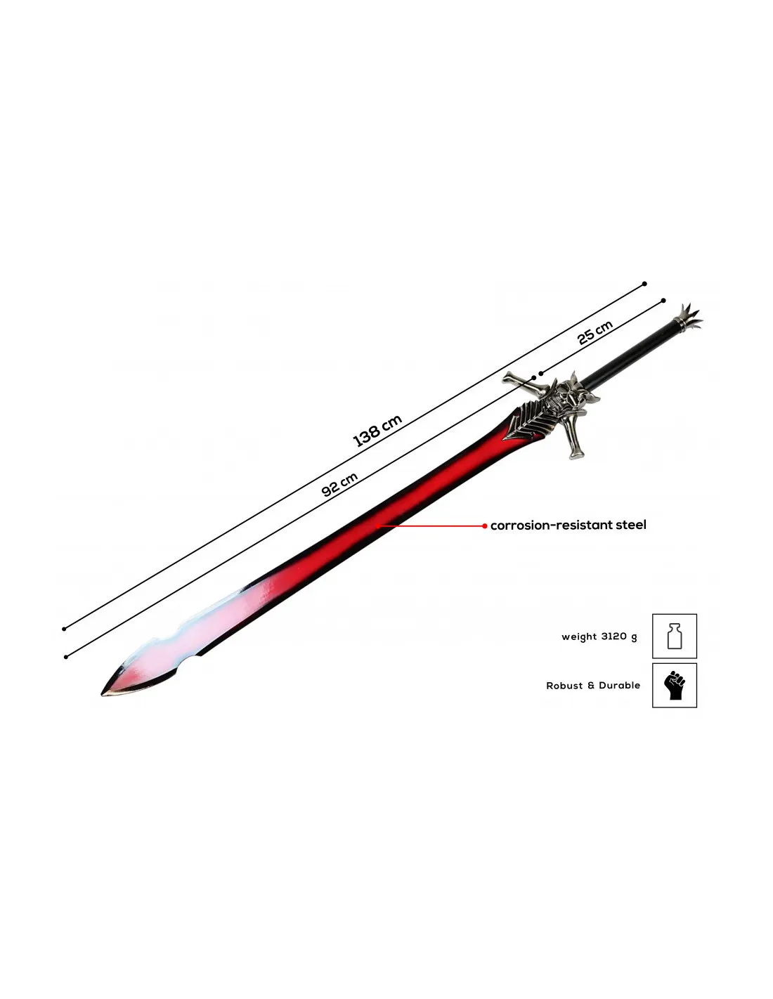 Espada de Dante Rebellion de Devil May Cry