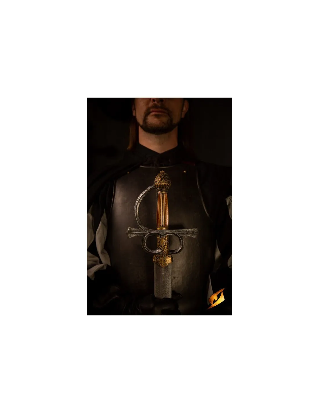 Espada LARP Rapiera Rillet, Vanguard Epic Armoury (Dorada)