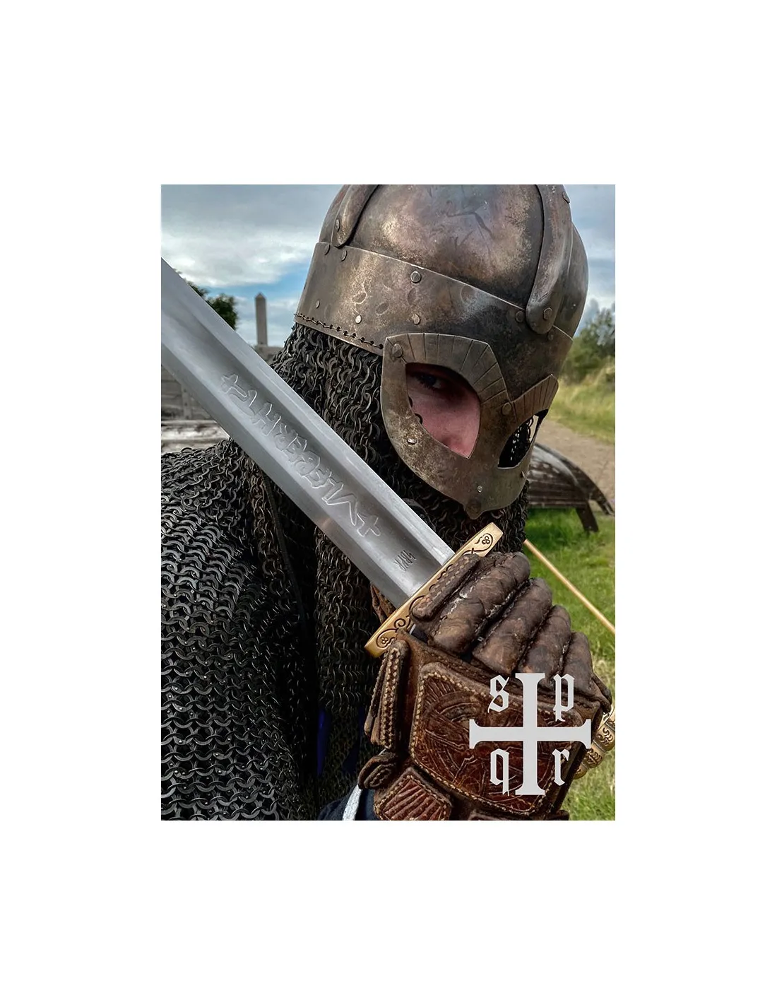 Espada Vikinga Ballinderry una mano bronce para prácticas, siglo IX