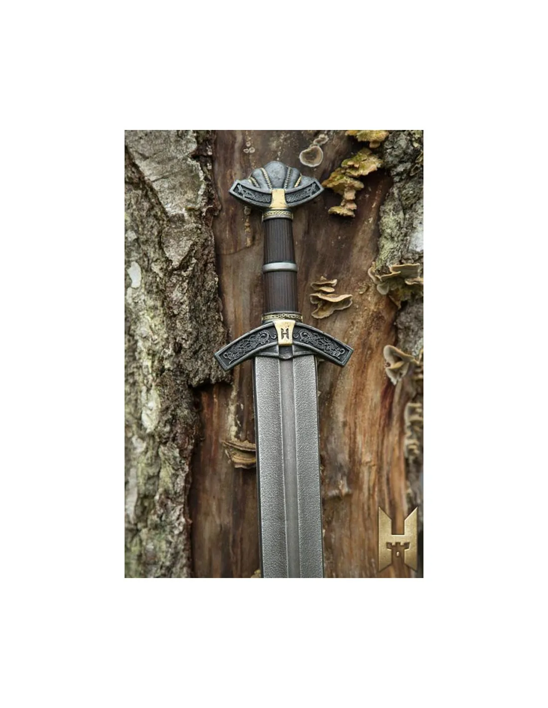 Espada vikinga Dreki serie Stronghold 85cm, color metal