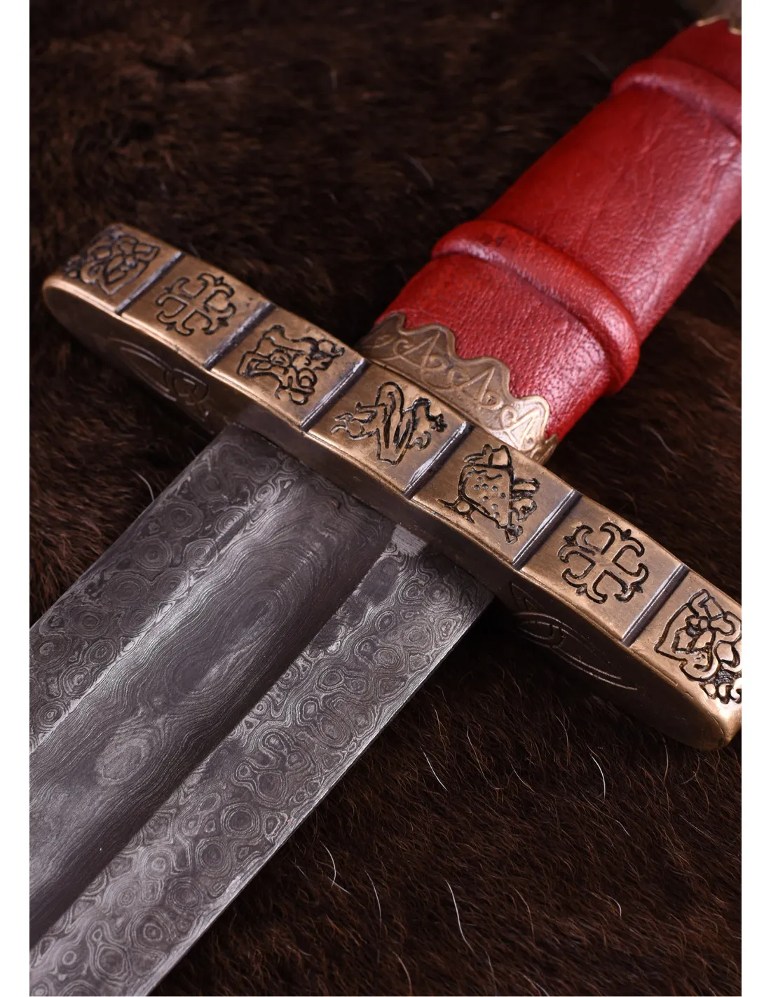 Espada Vikinga Hedeby, S. IX, en acero Damasco