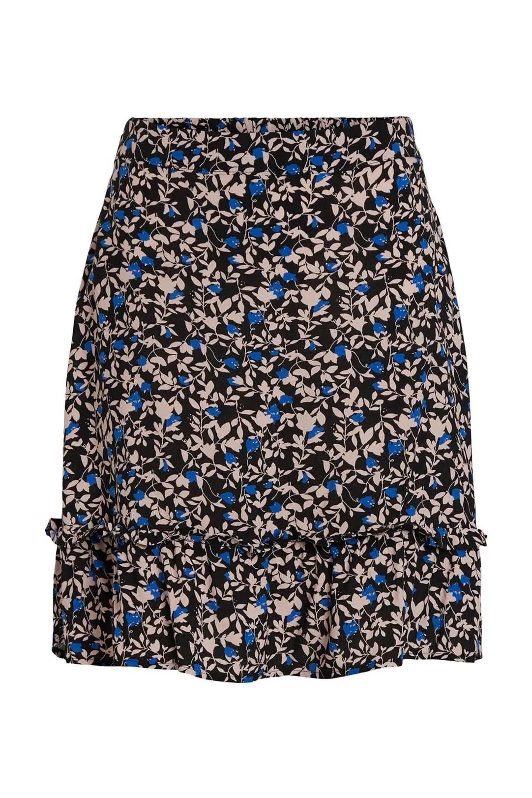 FALDA MINI FLORES VICELINA AZUL BIJOU