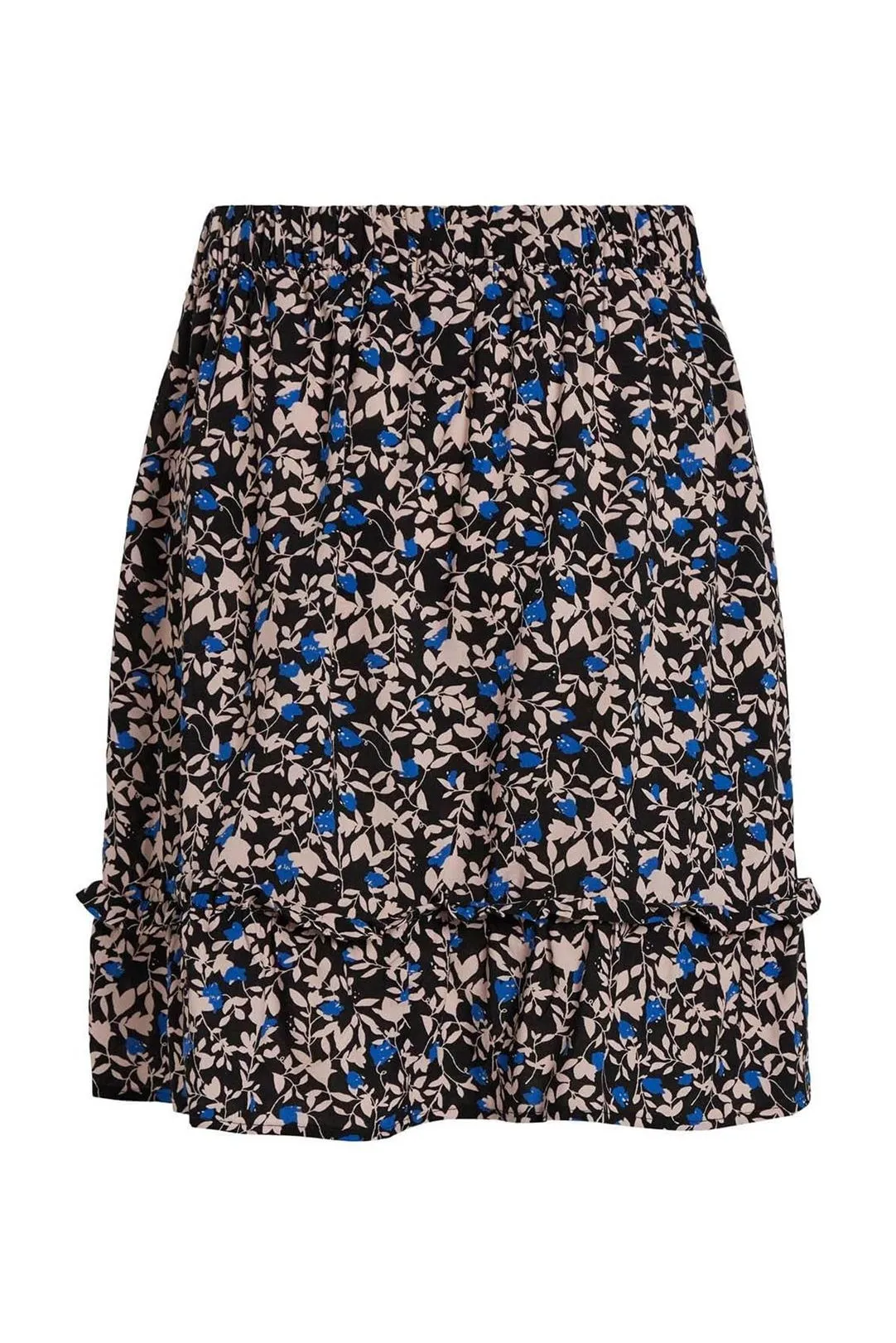 FALDA MINI FLORES VICELINA AZUL BIJOU