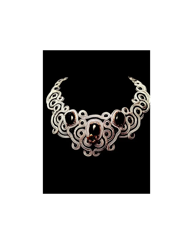 GARGANTILLA EXCLUSIVA SOUTACHE GRANDE CHAMPAGNE