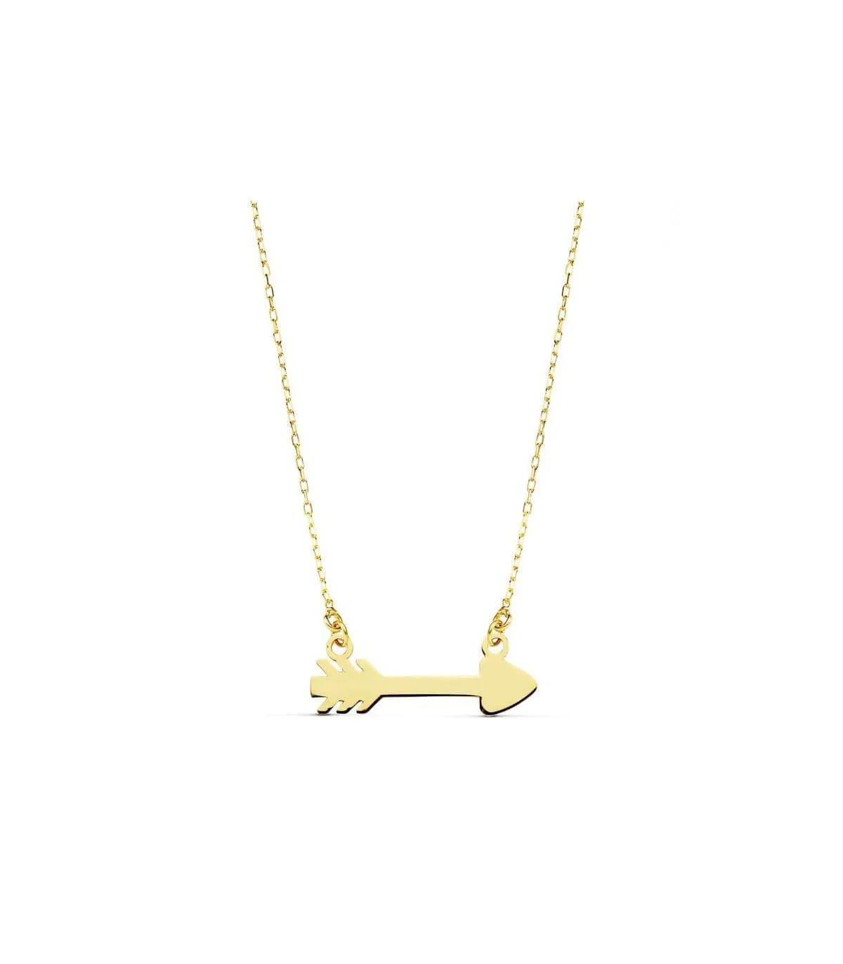 Gargantilla Flecha Mujer Oro Amarillo18K