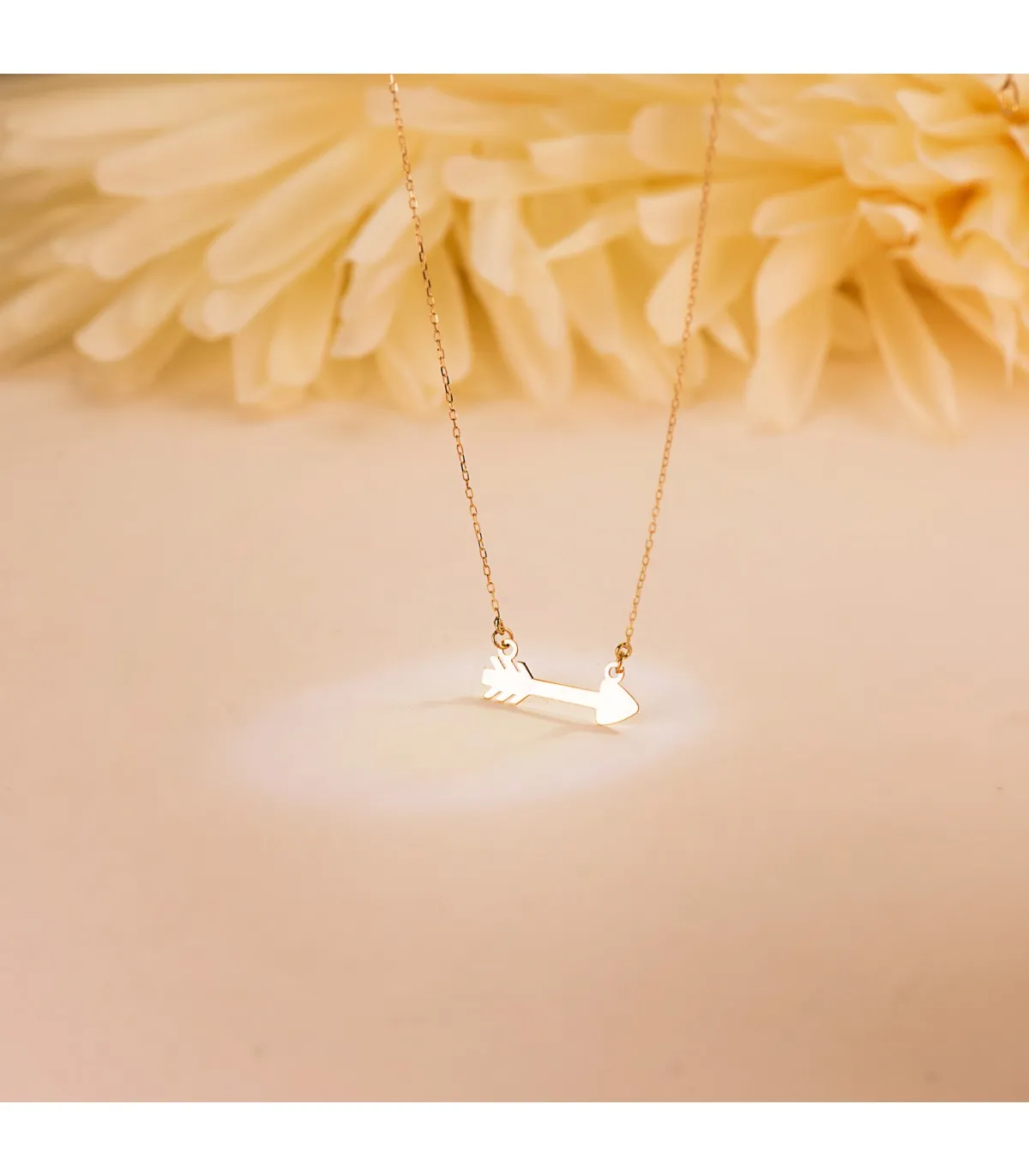 Gargantilla Flecha Mujer Oro Amarillo18K