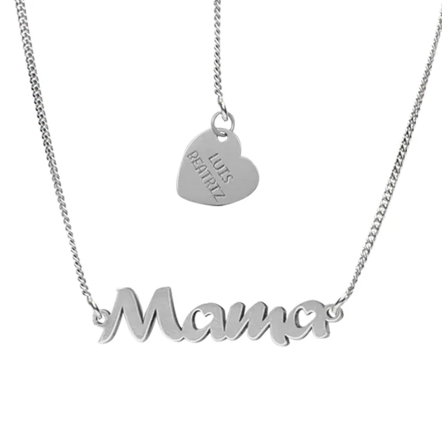 Gargantilla Plata Mamá 7 mm.
