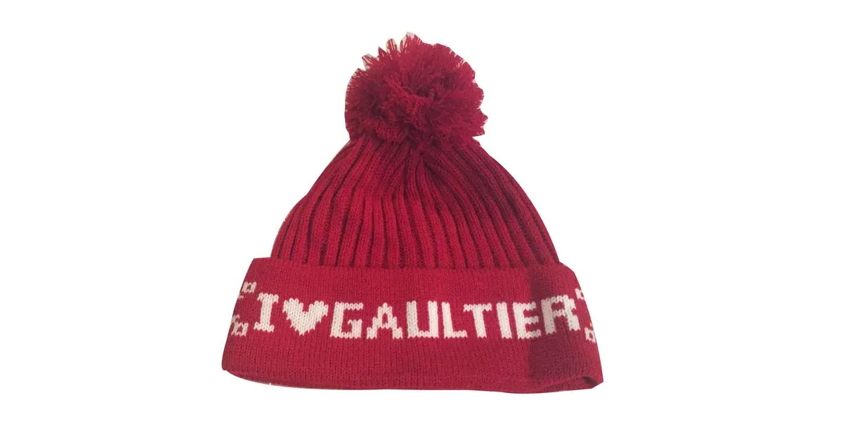 Jean Paul Gaultier GORRO SUPER CUTE JEAN PAUL GAUTIER Blanco Roja 