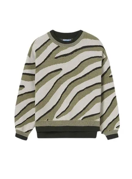 Jersey Mayoral Animal Print Verde para Niña