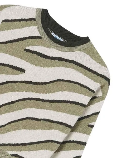 Jersey Mayoral Animal Print Verde para Niña