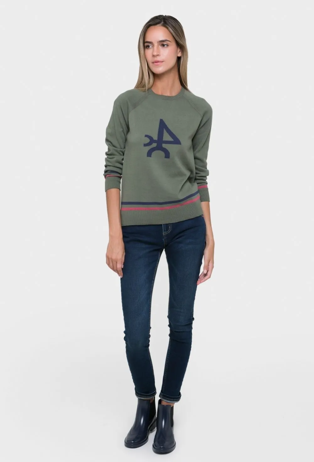 Jersey mujer modelo logo kaki