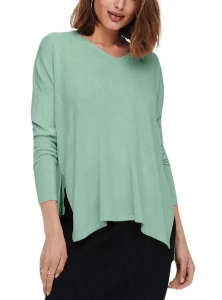 JERSEY ONLY AMALIA VERDE VNECK VERDE MUJER