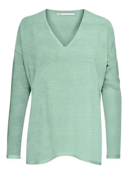 JERSEY ONLY AMALIA VERDE VNECK VERDE MUJER