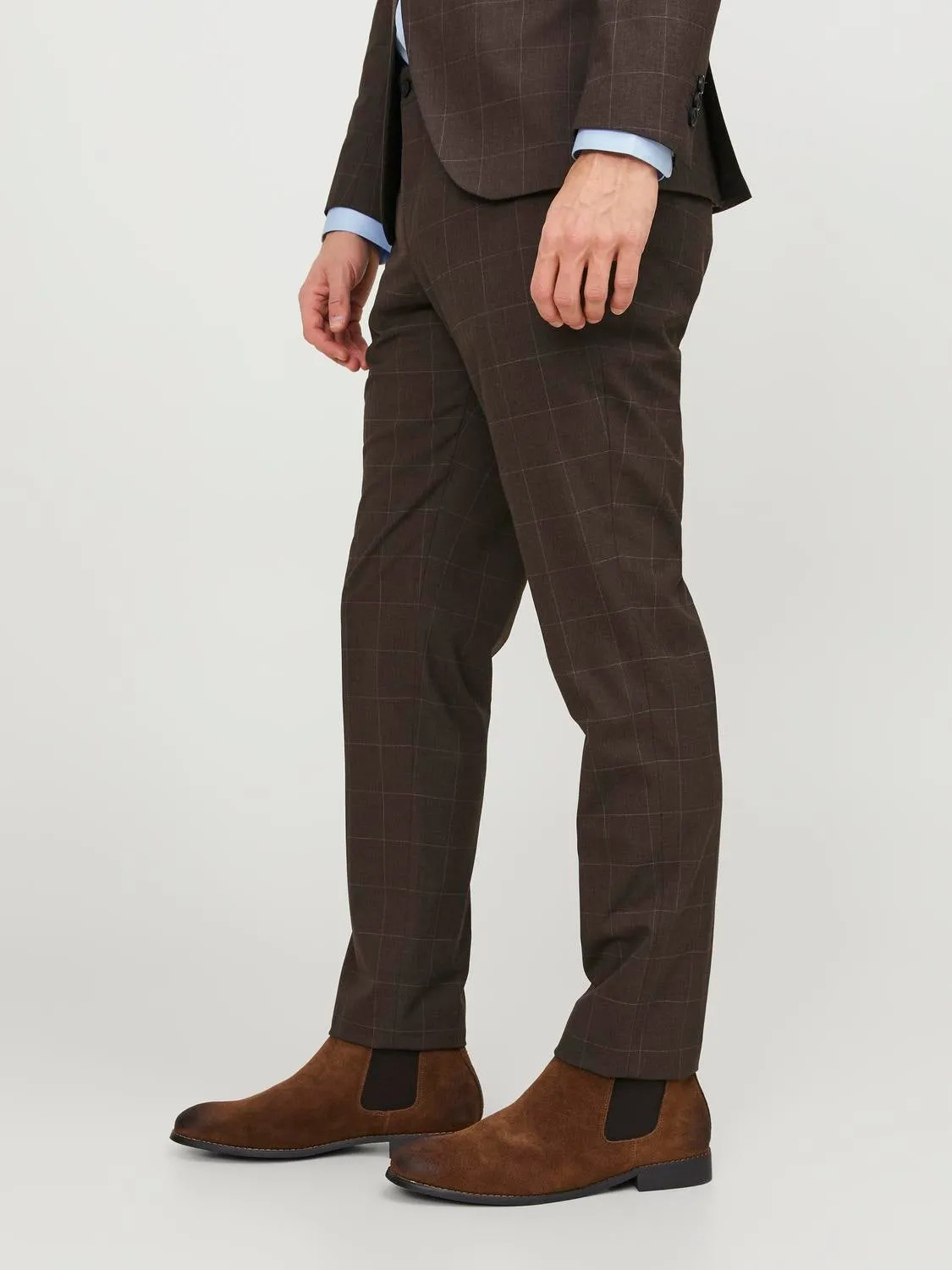 JPRSOLARIS Pantalones de vestir Corte super slim | Marrón oscuro | Jack & Jones®