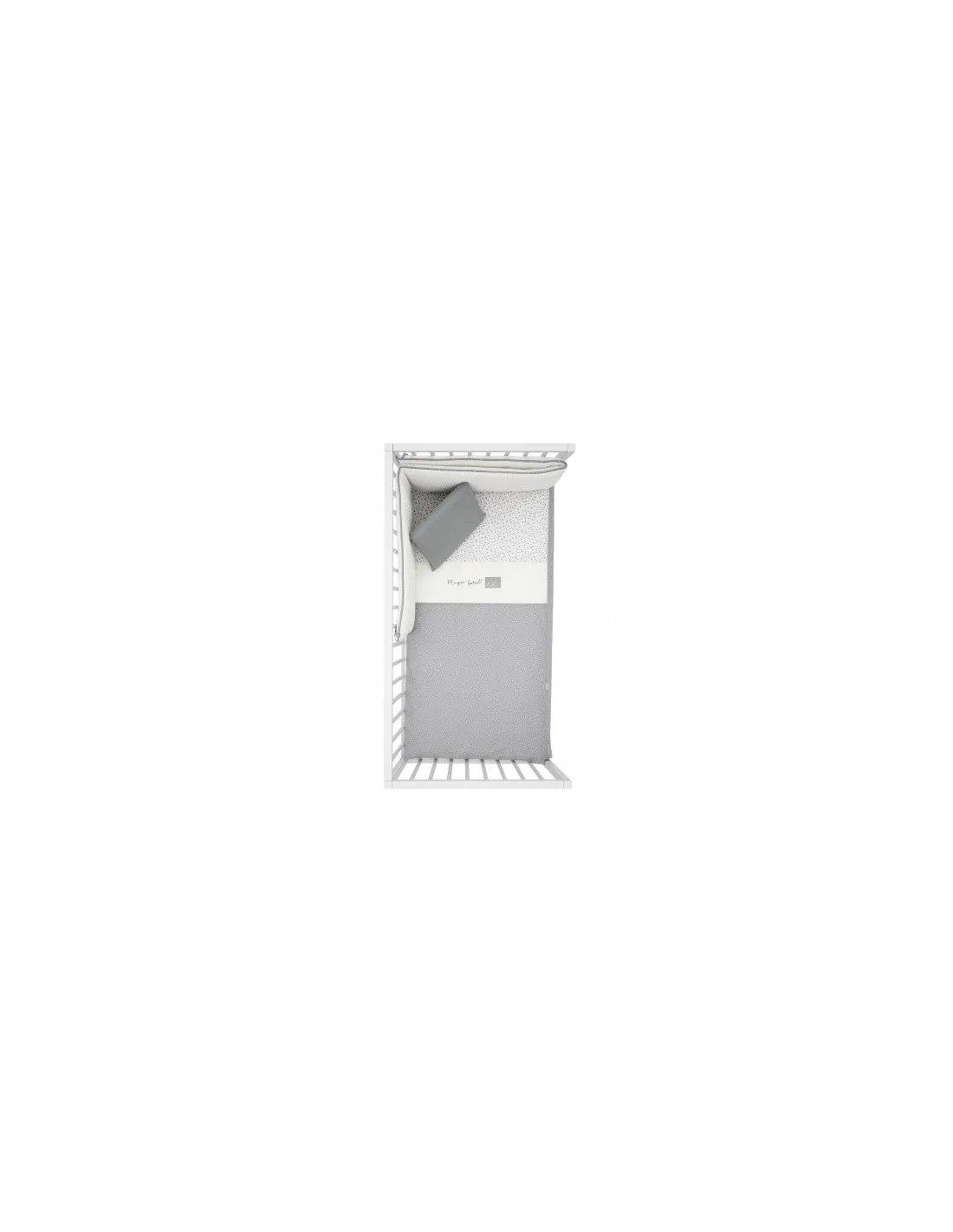 Juego de 2  piezas colcha para cuna de 70 Forest gris de Cambrass
