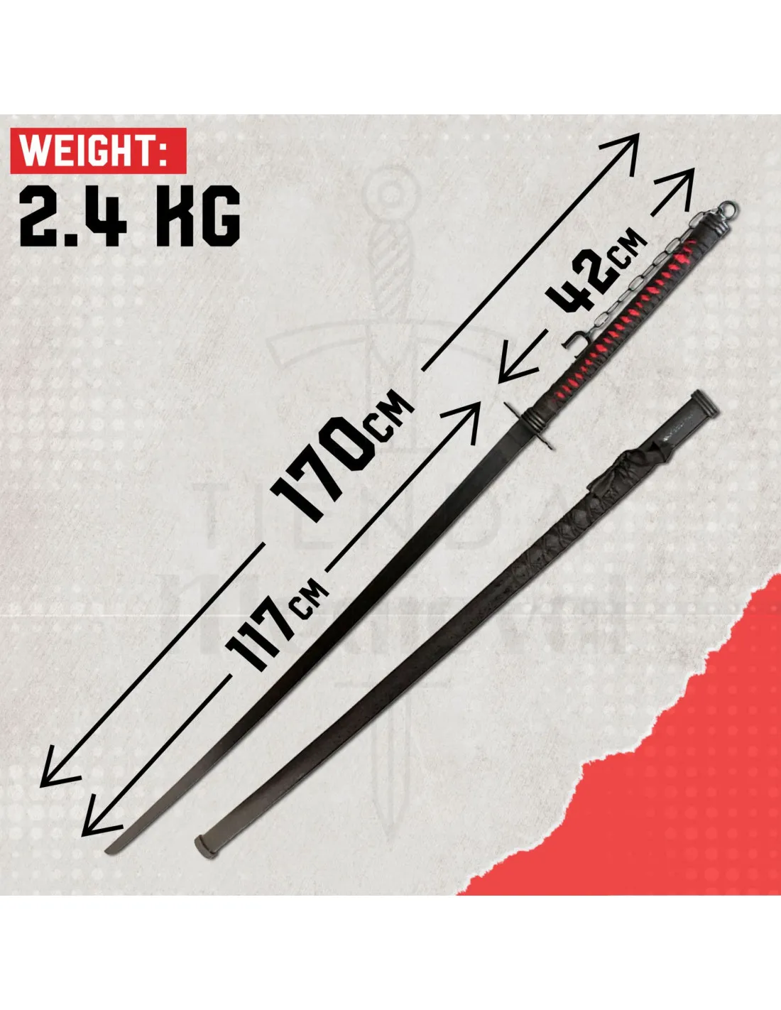 Katana Bleach Bankai modelo Cutting Moon