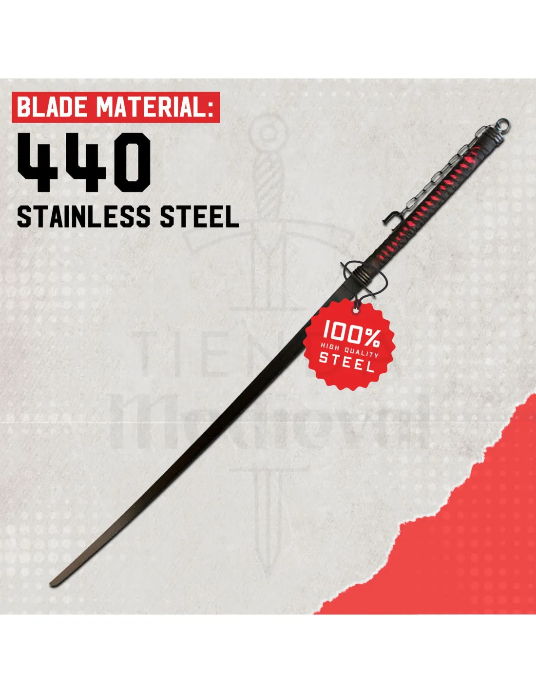 Katana Bleach Bankai modelo Cutting Moon