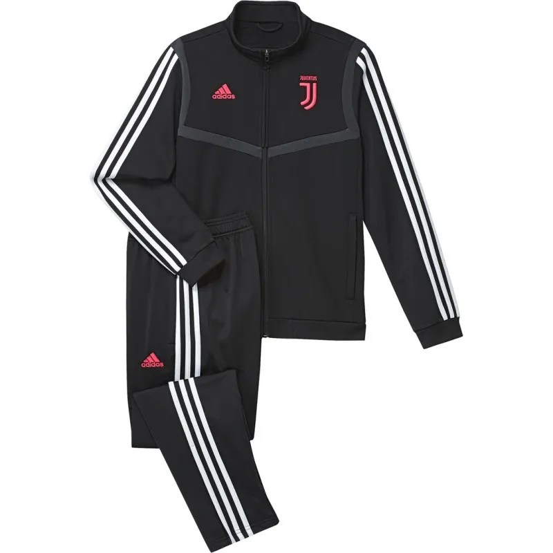 La Juventus de chándal de banco niño negro 2019/20 Adidas