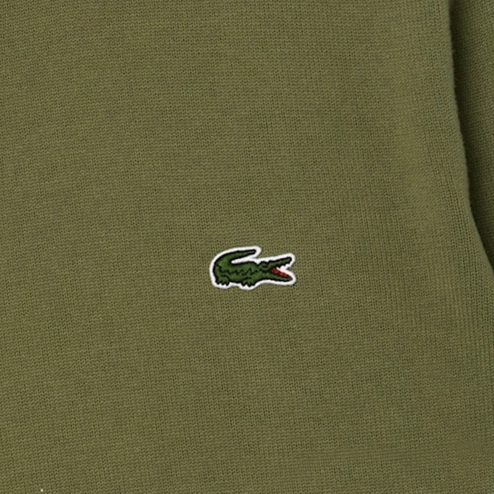 LACOSTE ORGANIC COTTON SWEATER  ROUND NECK KHAKI