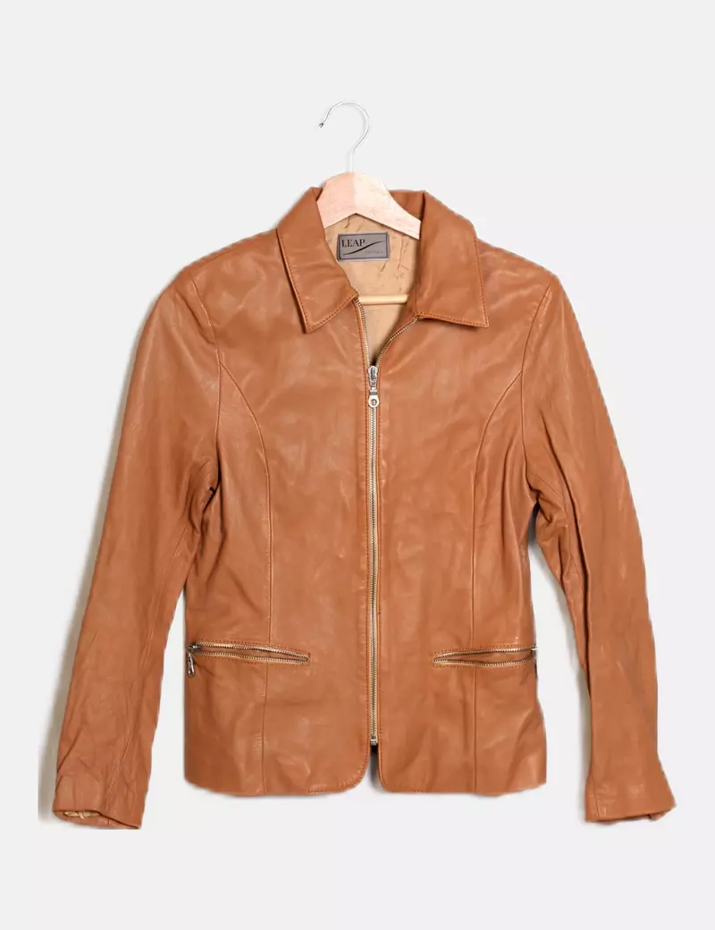 Leap Chaqueta biker Polipiel