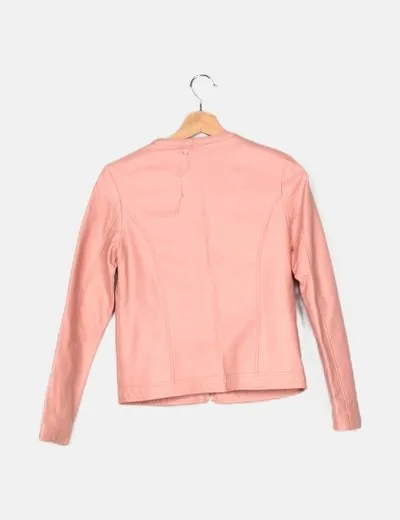 Lefties Chaqueta rosa biker