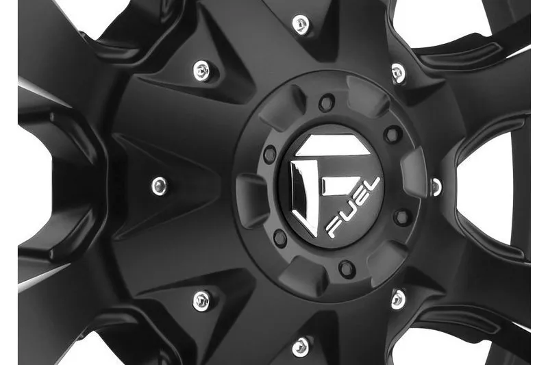 Llanta de aleación D546 Assault Matte Black Milled Fuel 9.0x17 ET2 106,1 6x135;6x139,7