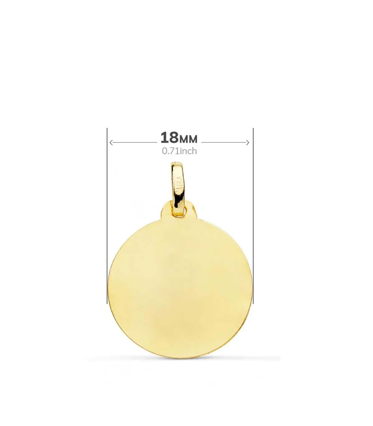 Medalla Fray Leopoldo Oro 18K 18mm