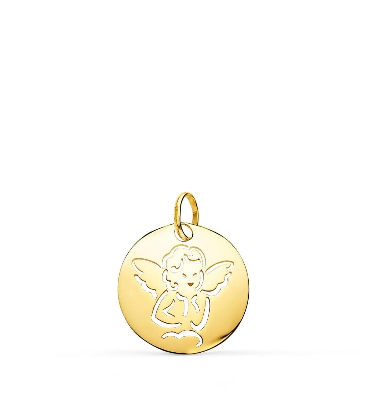 Medalla Oro 9k Angelito con alas