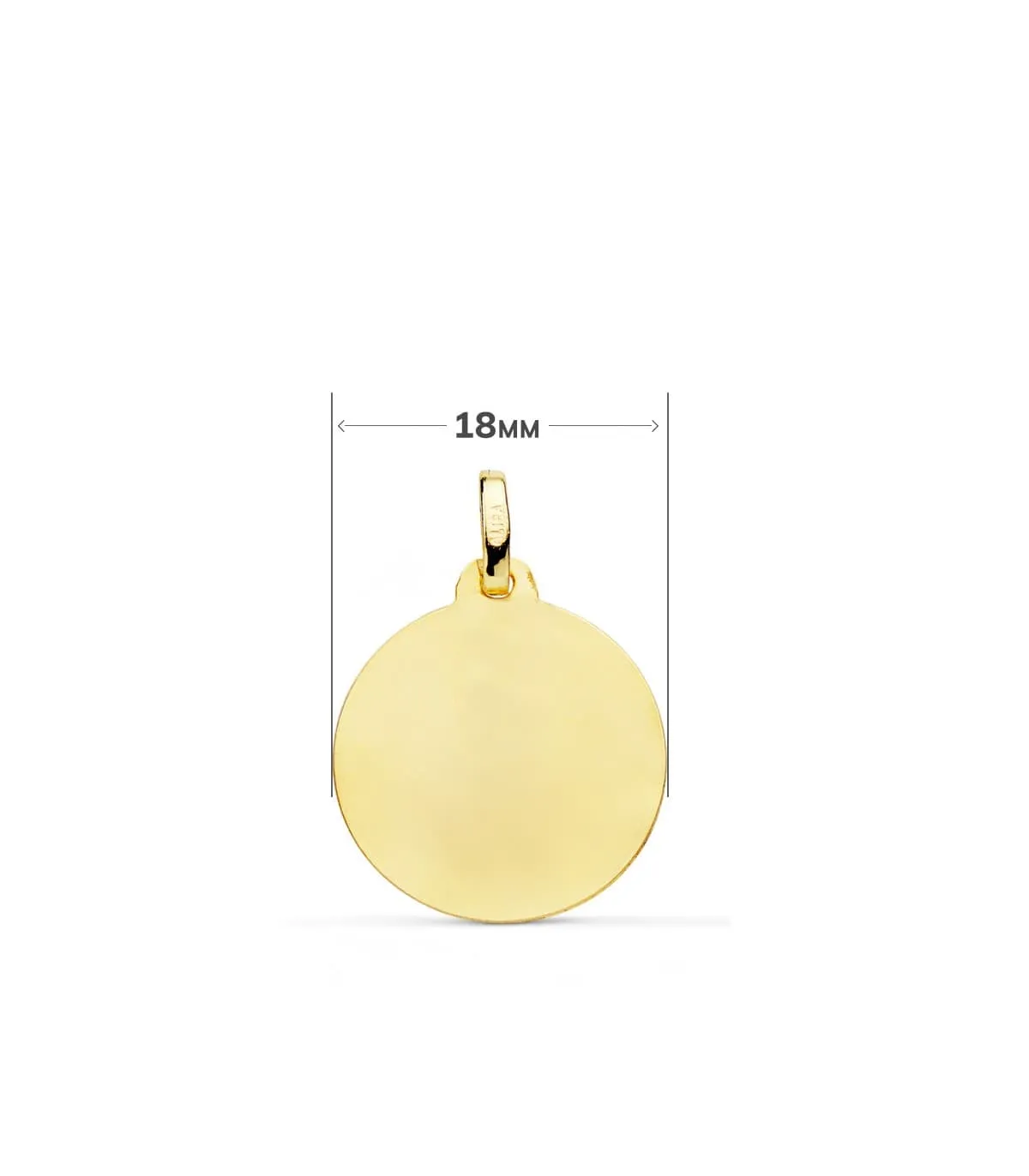 Medalla San Jorge Oro 18K 18mm Bisel