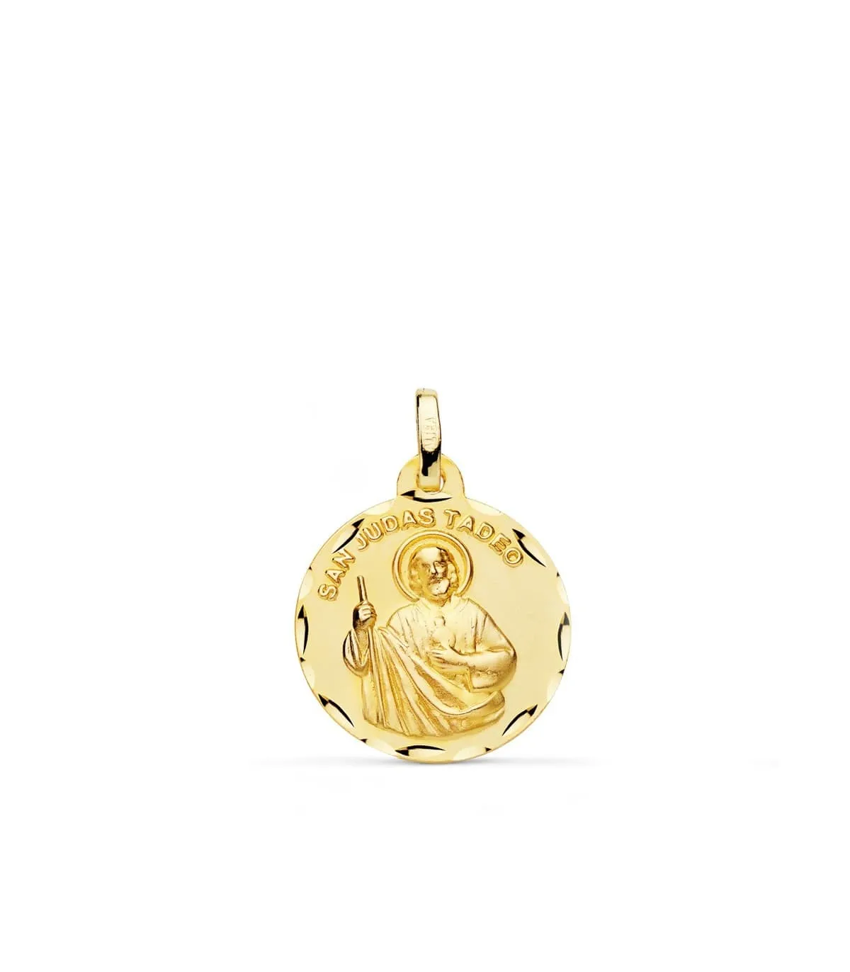 Medalla San Judas Tadeo Oro 18K 18mm